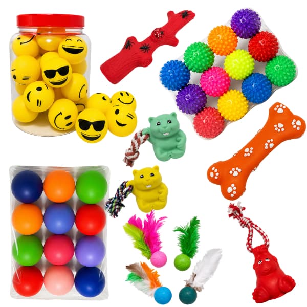 Kit 50 Brinquedos Pet para Revenda