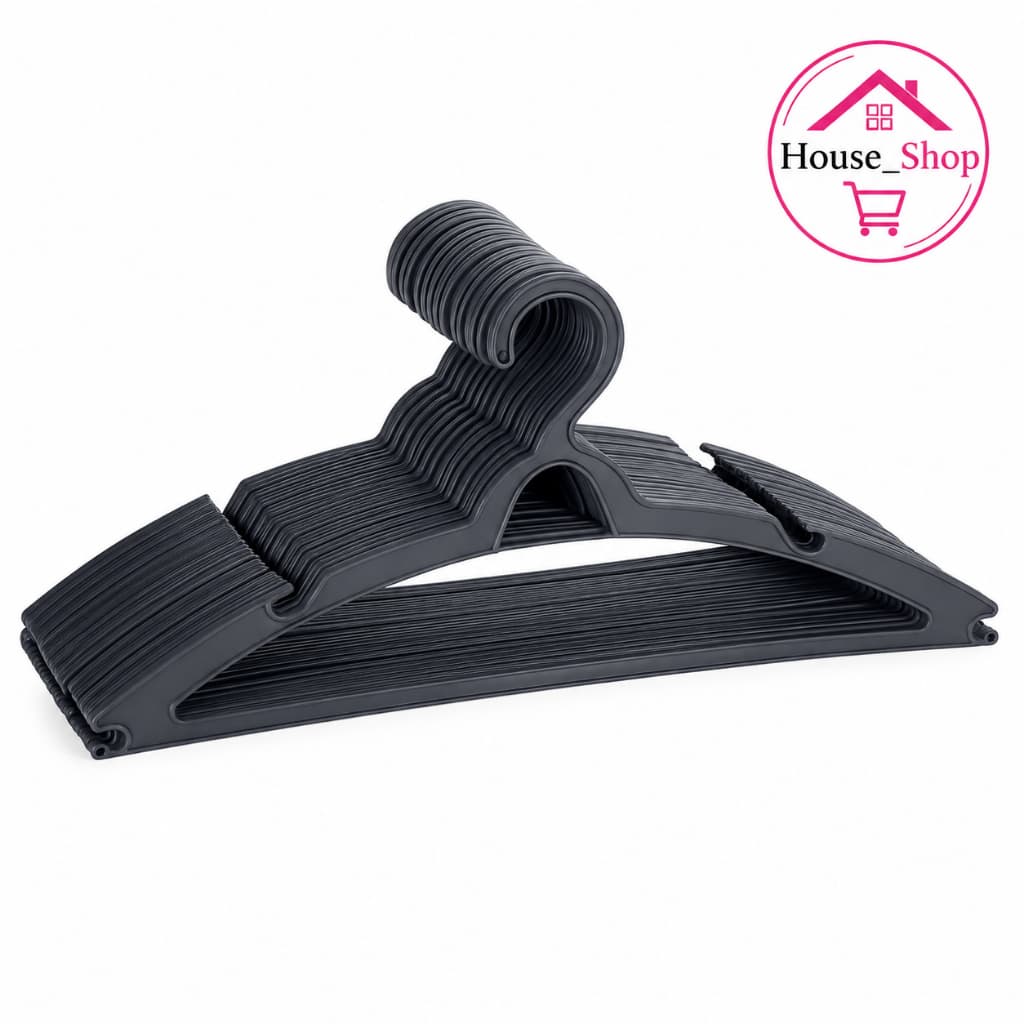 Cabide Adulto Preto Kit 100 Cabides Organizar Roupas