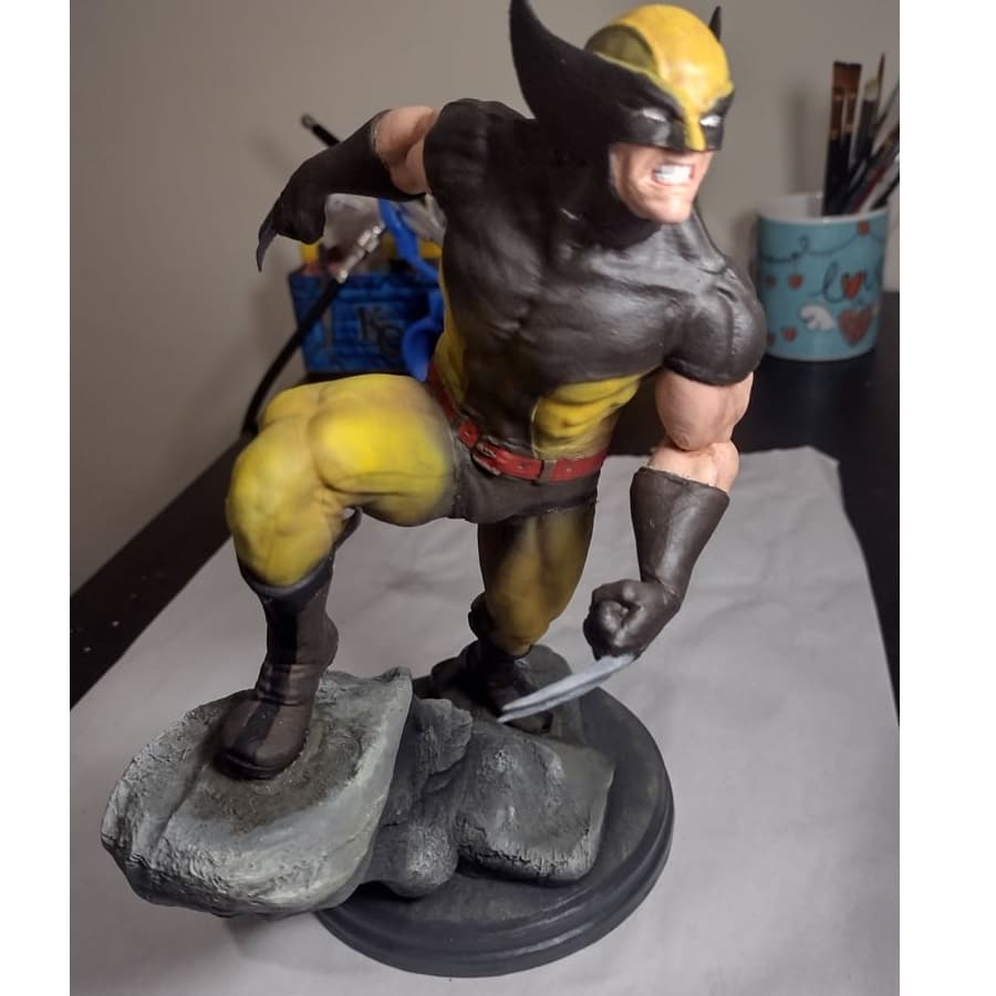 Wolverine – Estátua Colecionável 22 cm - Action Figure, Boneco, Escultura
