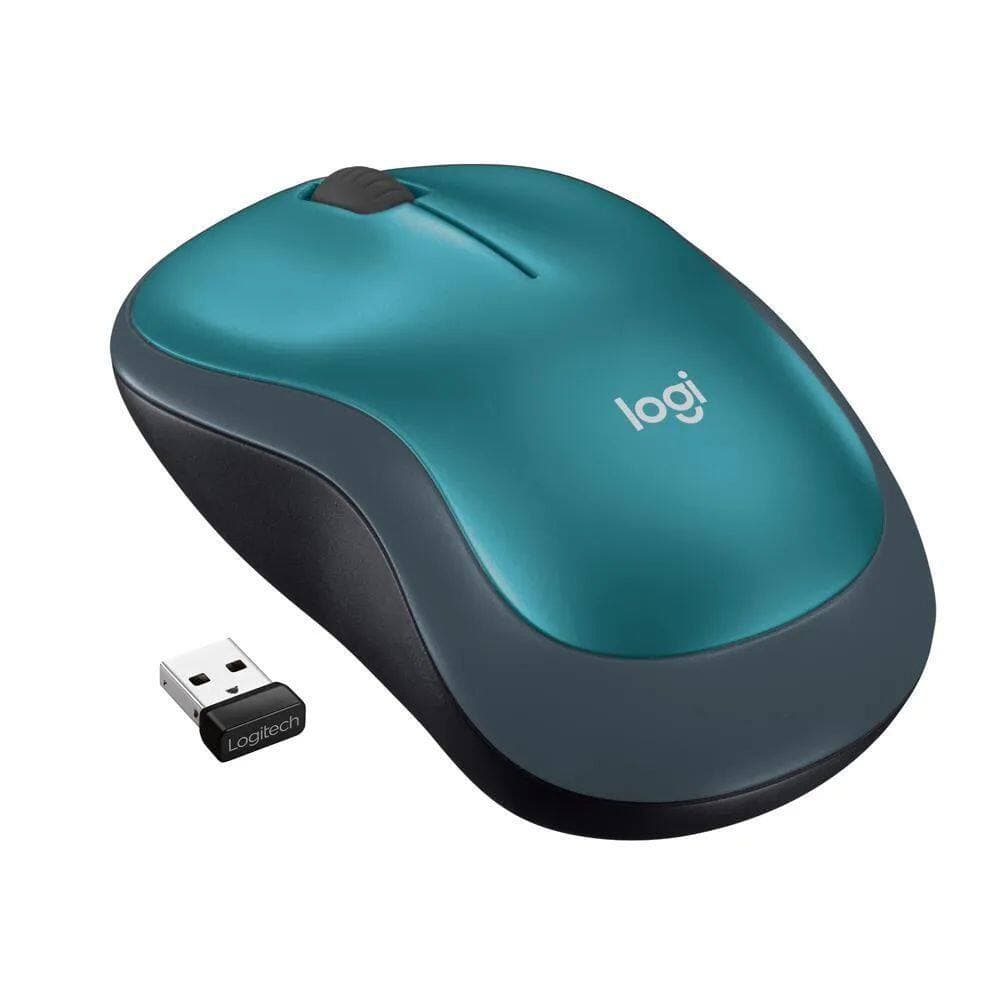 MOUSE LOGITECH M185 SEM FIO CONEXÃO USB AZUL