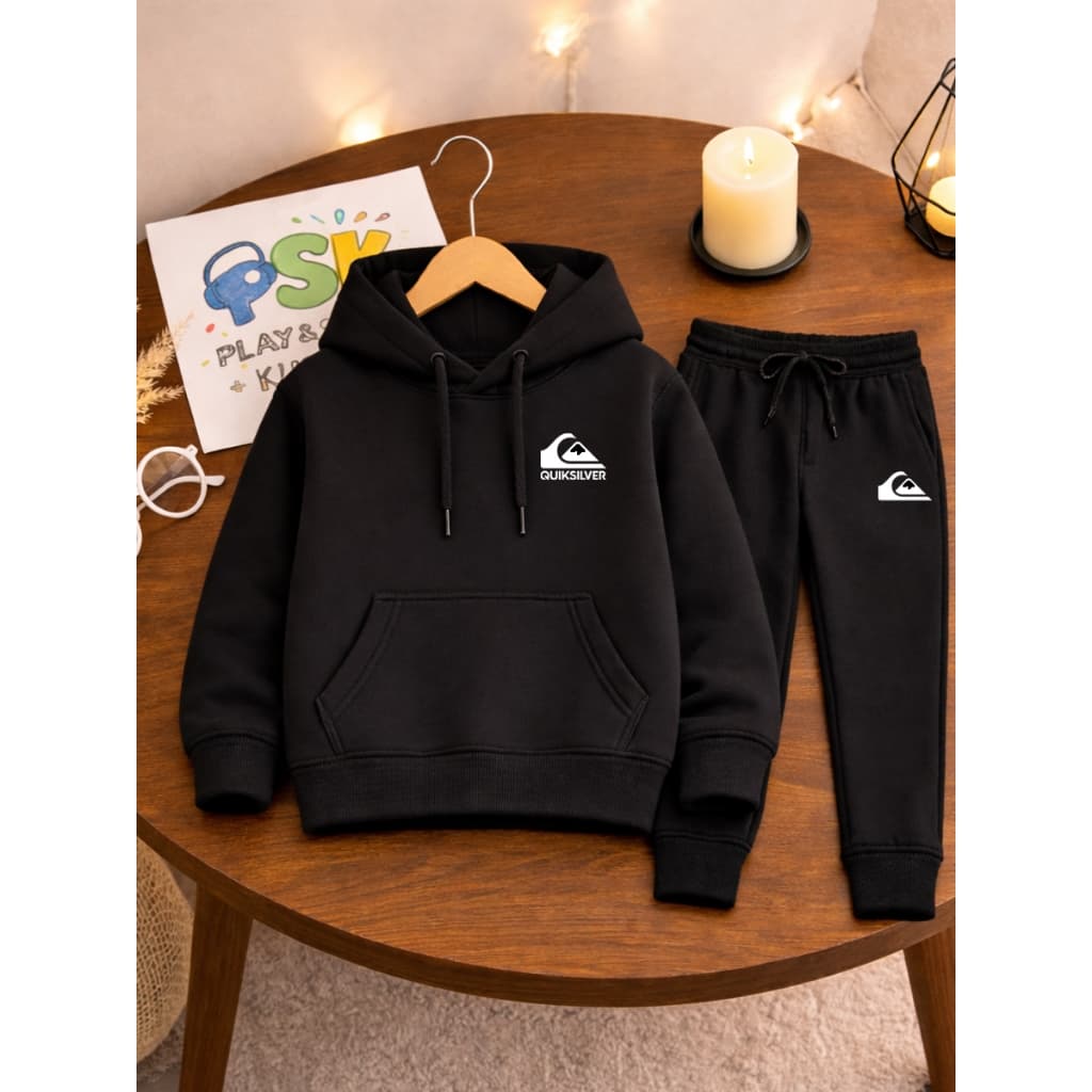 Kit Infantil Moletom + Calça QUICK SILVER 100% Algodão
