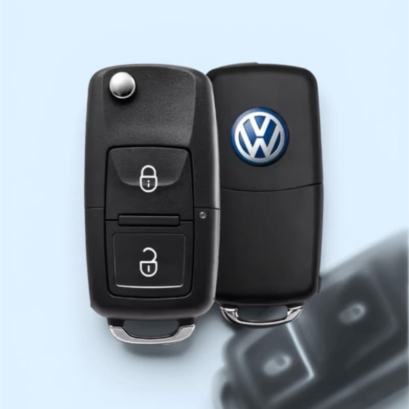 Capa Chave Canivete 2 Botões VW Saveiro G5 Golf Fox Amarok 2009 2010 2011 2012 – Carcaça Substituição Original
