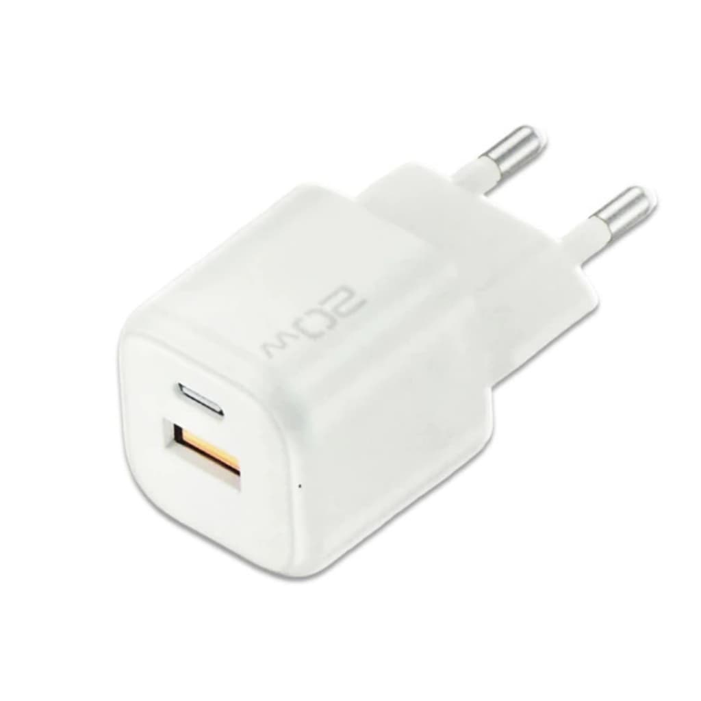 Carregador de Tomada Fonte Turbo 20W Cube Pro com entrada Tipo-C e USB KAIDI CQ-1501