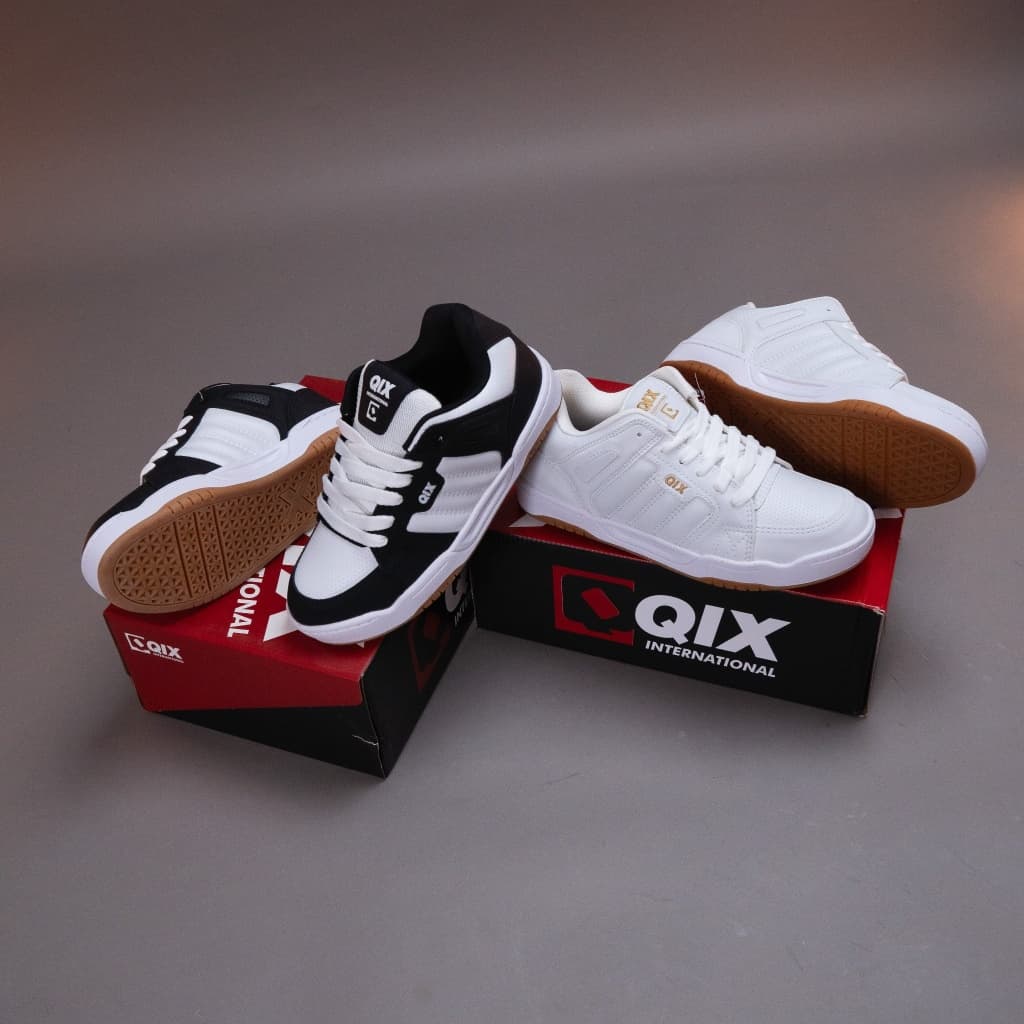 Tênis Qix Skate Square Original Masculino Feminino Street Couro