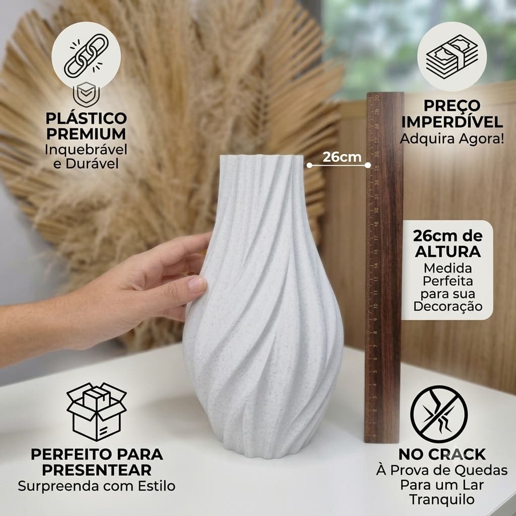 Vaso Espiral - Premium, Versátil
