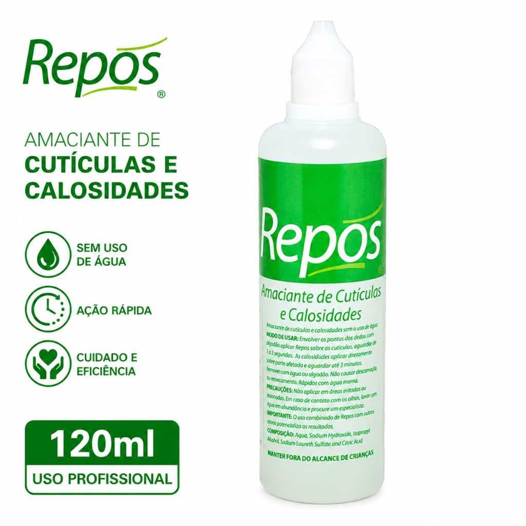 Amaciante Cutículas e Calosidade Liquido Repos 120ml