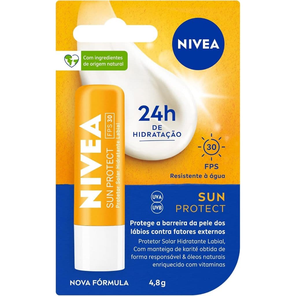 NIVEA Hidratante Labial Sun Protect FPS 30 4,8g