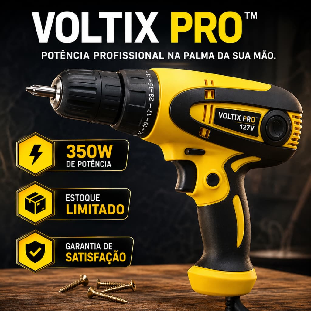 Parafusadeira Elétrica 127V 350W Profissional Compacta Para Montagem de Móveis