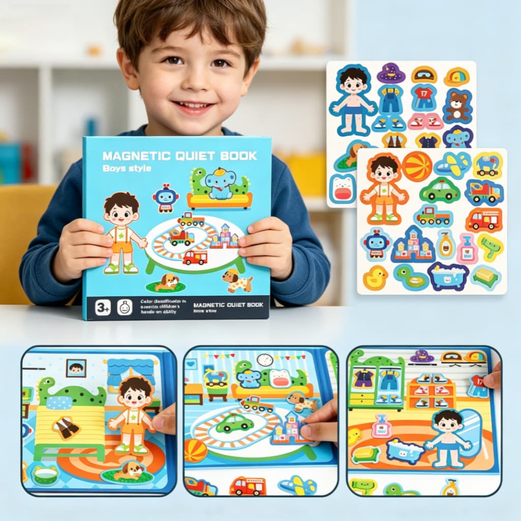 Livro de colar silencioso, livro ocupado para crianças, livro rasgável, brinquedo educativo, livro de aprendizagem preco