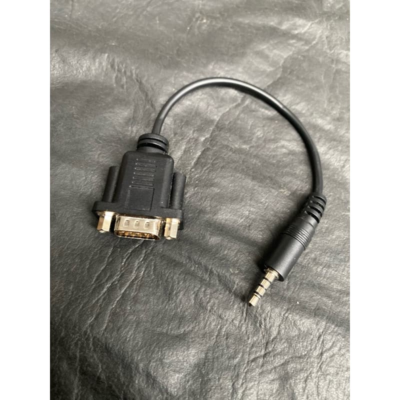 Cabo adaptador serial DB9 macho para P2 (3,5 mm)