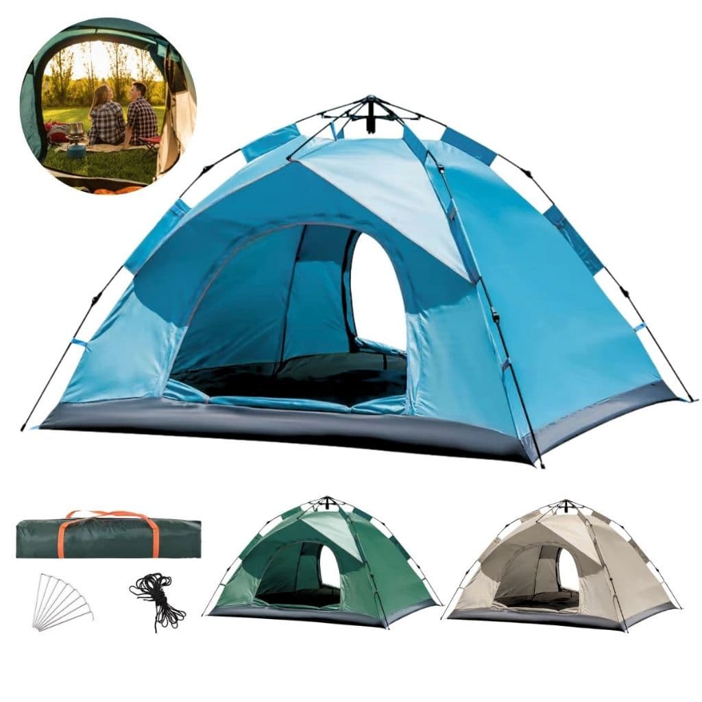 Barraca Camping 4 Pessoas Impermeável Monta Sozinha