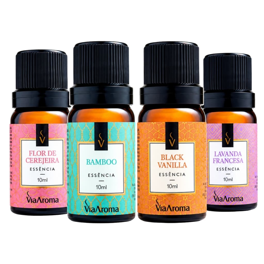 Kit 2/4 Essências Aromatizador para Difusor Aromatizador Essências Via Aroma