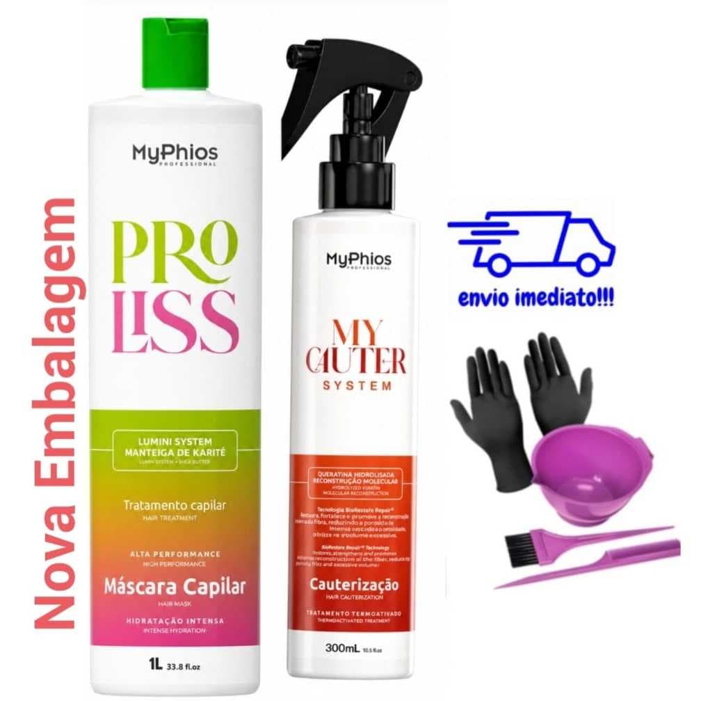 MyPhios Ativador Proliss 1 Litro + MYCauter 300ml Cauterização + Kit Aplicação