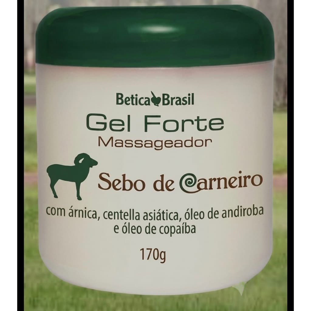 Gel Massageador Sebo De Carneiro Forte 170g Lucy's - Alívio para Dores Musculares e Cansaço
