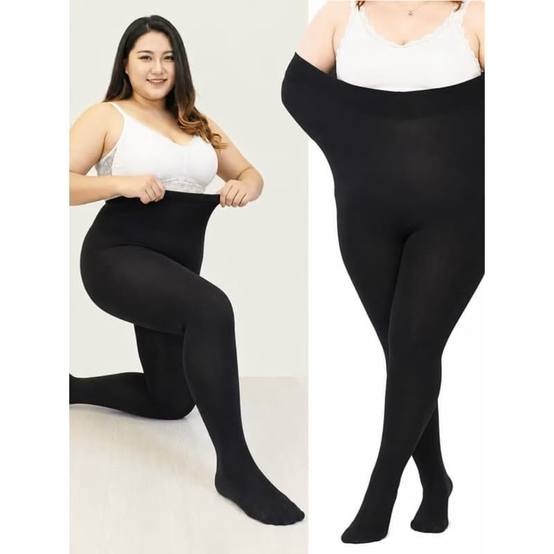Meia Calça PLUS SIZE Termica e Flanelada Segunda Pele Cintura Alta Inverno e Frio Quentinha e Grossa