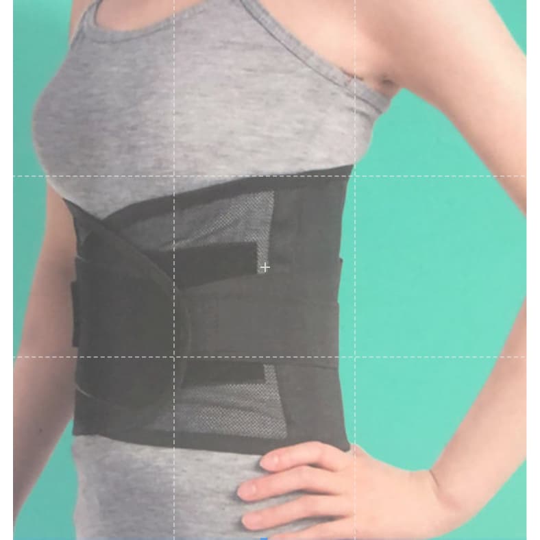 Cinta Faixa Abdominal Com Hastes Flexíveis Coluna Lombar