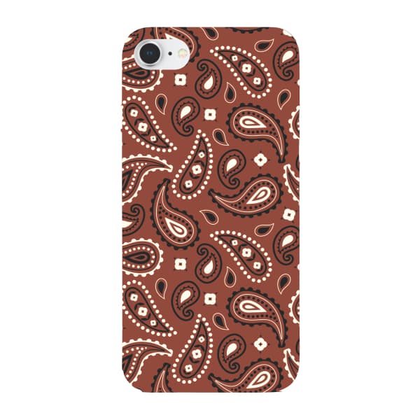 Capinha para iPhone SE 2020 Anti Impacto Fashion - BANDANA MARROM