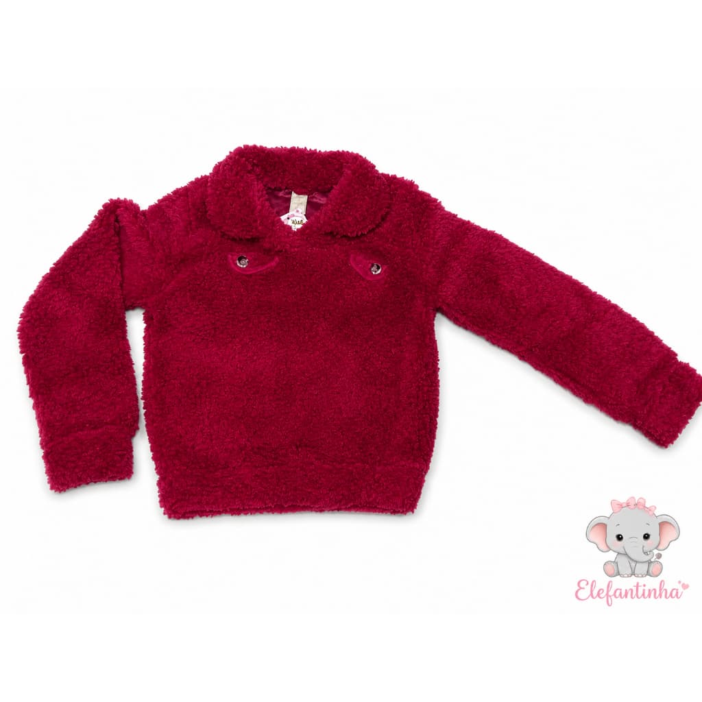 Casaco Teddy Blusa De Frio Infantil Menina Inverno Frio Quentinho