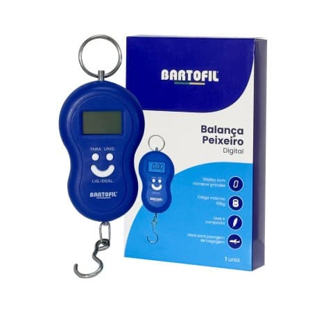 Balança Digital Portátil de Gancho 50Kg Tipo Peixeiro