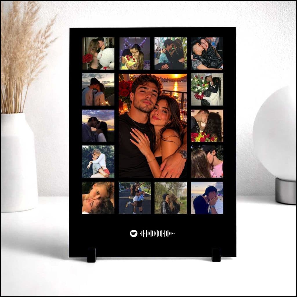 Placa Spotify Personalizo com 15 Fotos Presente Namorados Decoração