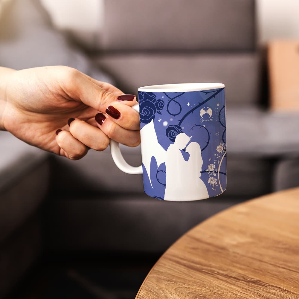 Caneca Literária Corte Cerâmica Personalizada Porcelana Xícara Presente