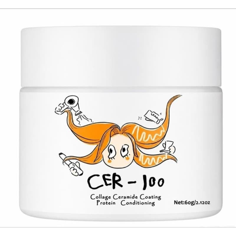 Tratamento Capilar Coreano Premium – Máscara de Colágeno e Ceramidas, Nutrição e Fortalecimento dos Fios, 60g