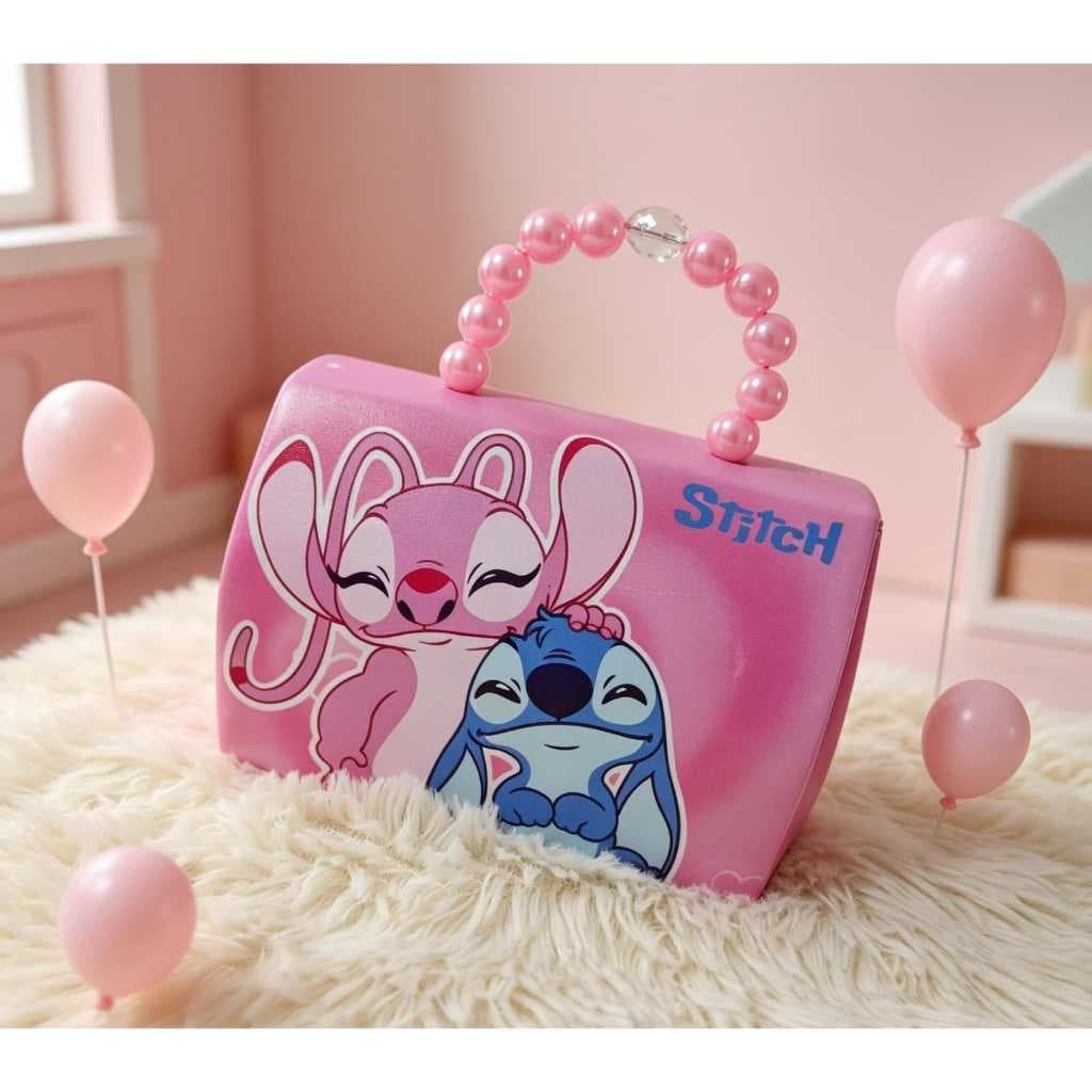 Bolsa infantil para meninas estilosas e blogueiras  patricinhas alça de pérola  e transversal lindas