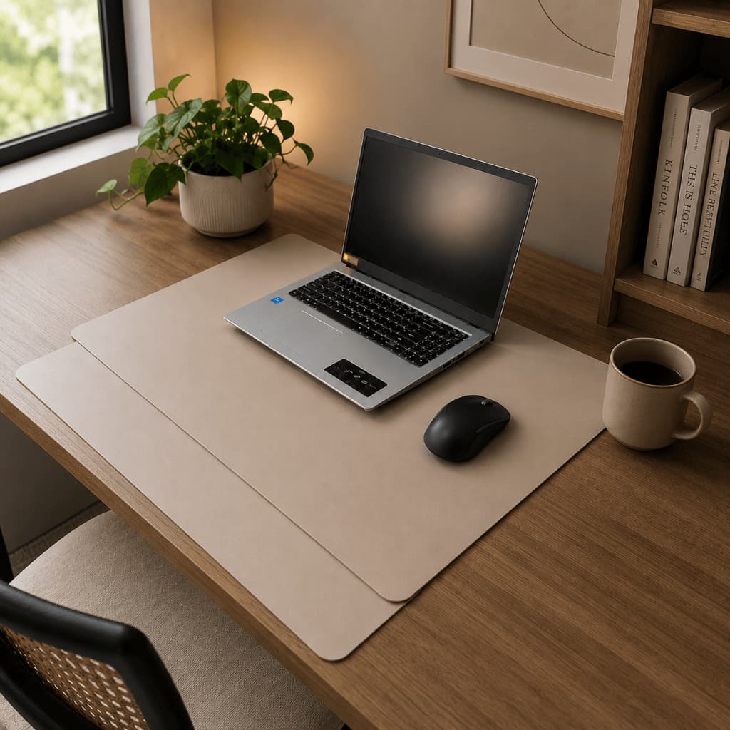 Kit Desk Pad Grande Mouse Pad Extra Grande para Home Office e Gamer Base para Notebook Protetor Mesa