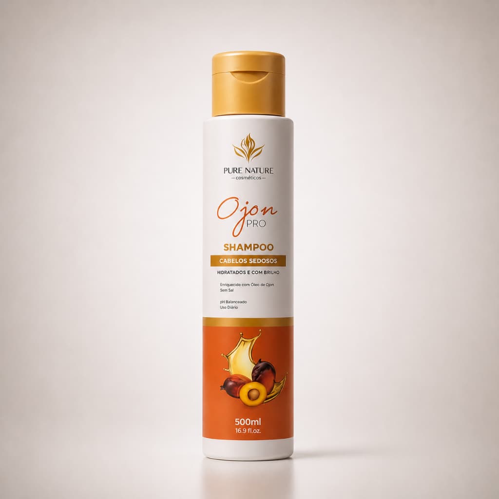 Shampoo Oleo Ojon Pro Vitamina B5 Pure Nature Brilho Maciez Cabelos Sedosos