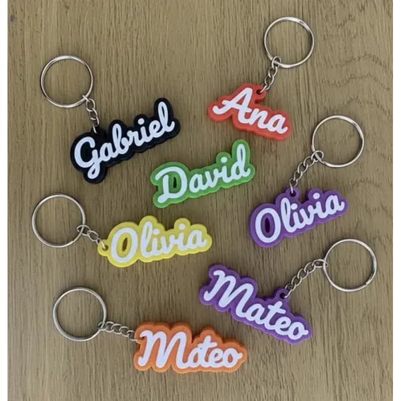 Kit 25 Chaveiro Personalizado Nome 3D | Lembrancinha Aniversário Infantil