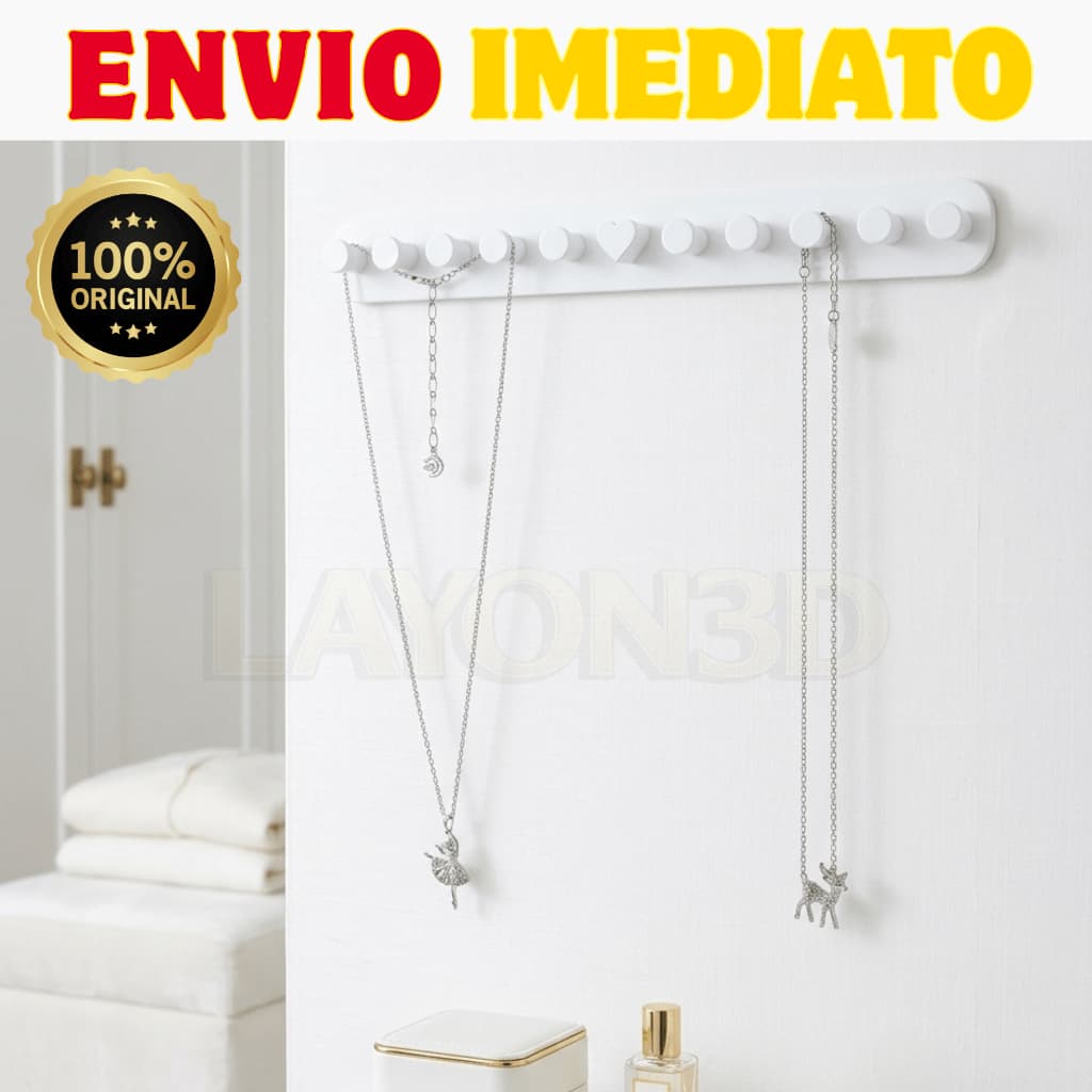 Porta Joias de Parede Organizador de Colares e Correntes para Closet