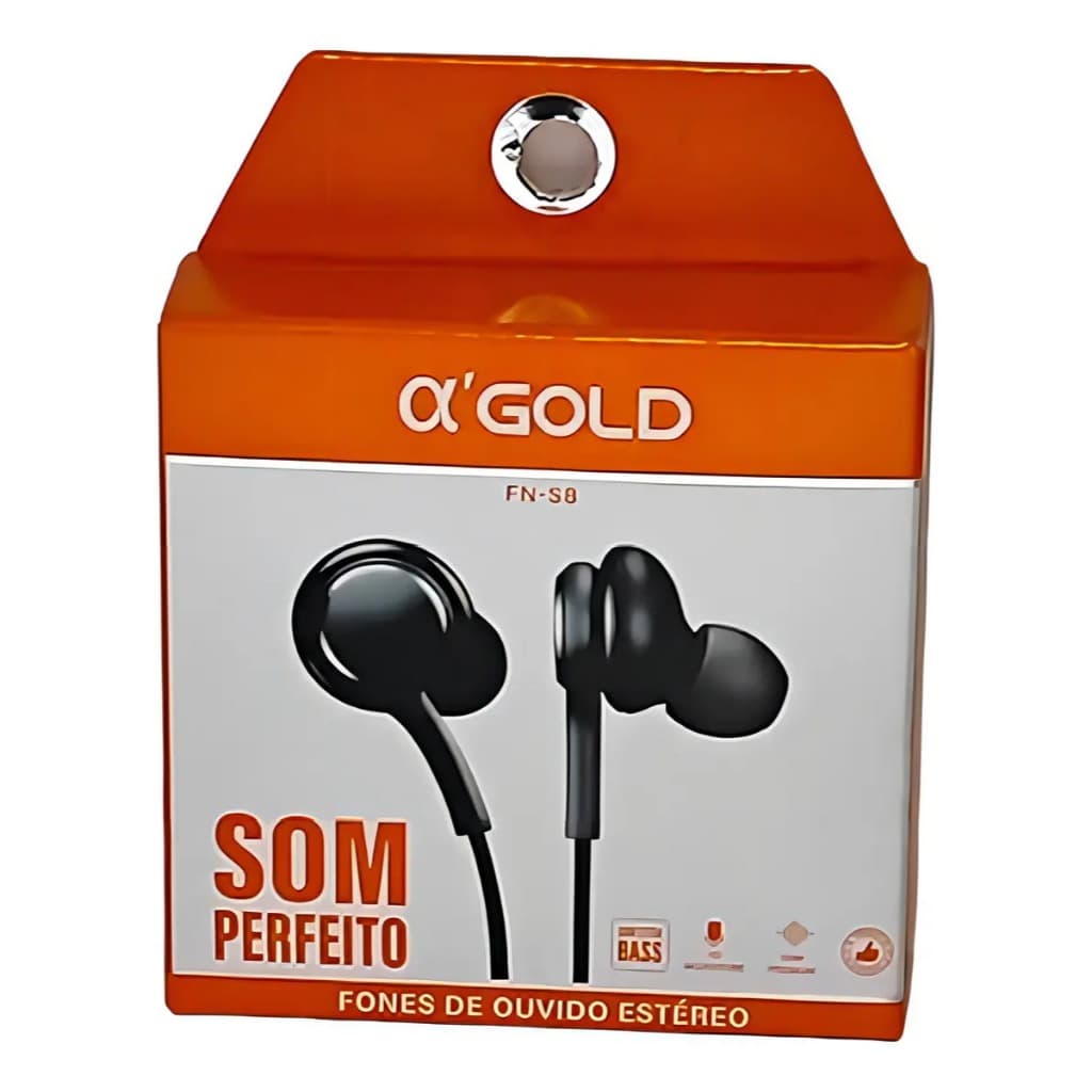 Fone De Ouvido Tipo P2 Para Samsung e Xiaomi Cabo Reforçado de Nylon