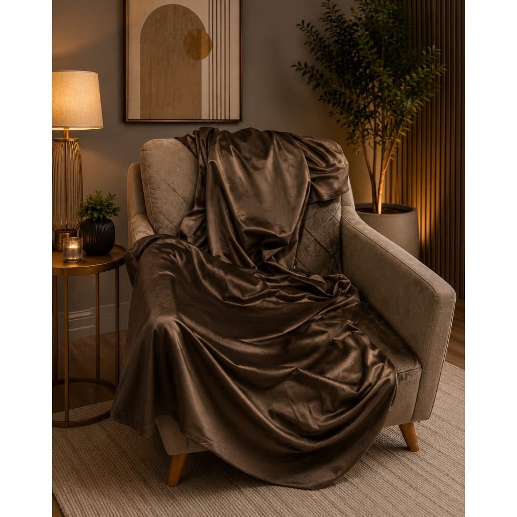 Manta Xalé Flanel de Suede Premium 100% Tamanho de 1,00x1,40cm Para Sofá e Poltronas - Oferta