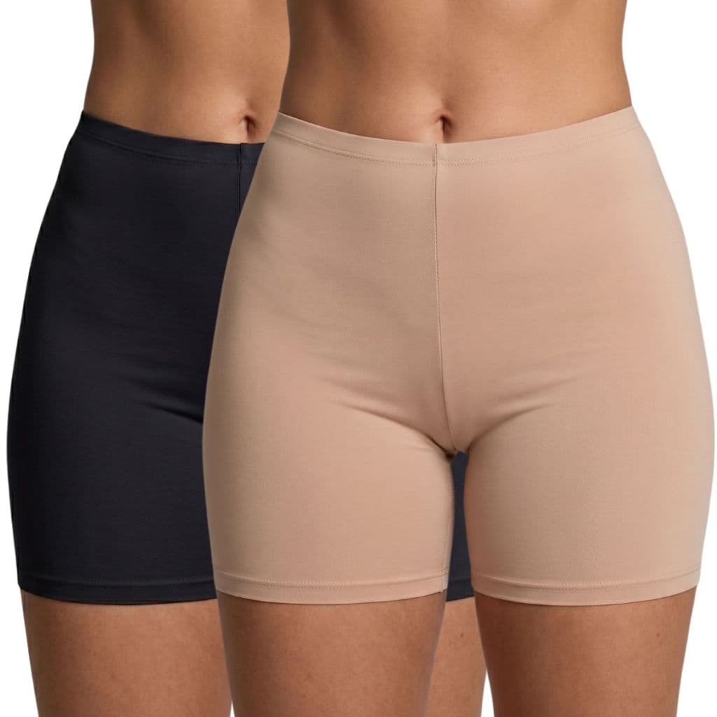 Kit 2 Shorts Feminino Anágua Segunda Pele Antiatrito Confortável Dia A Dia Básico Moda Casual