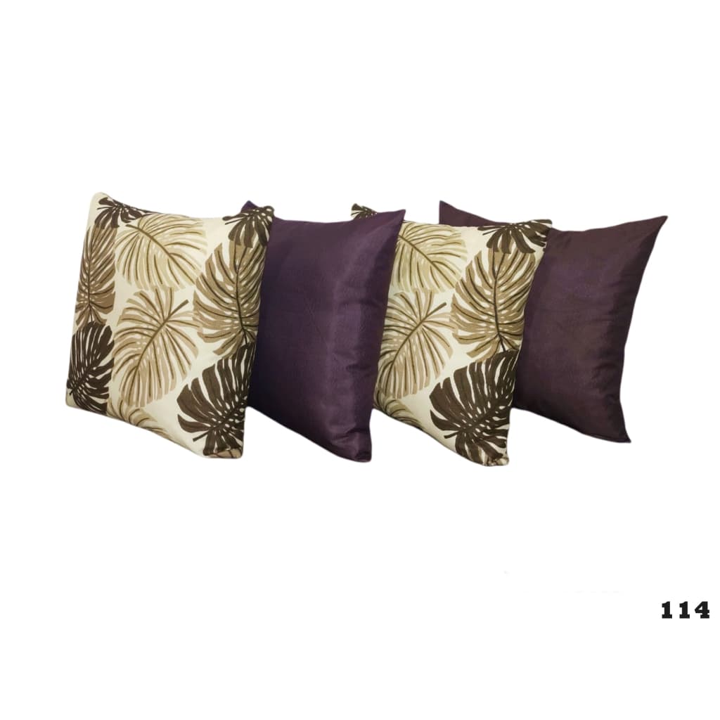 Kit 4 Capas Almofadas Decorativas Quadradas Sala E Quarto 45x45 Estampadas e Lisas