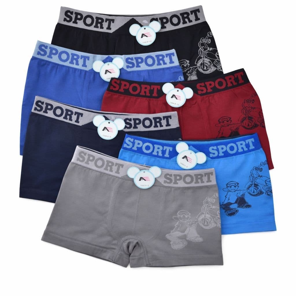 Cueca Boxer Infantil de Microfibra Conforto Diário