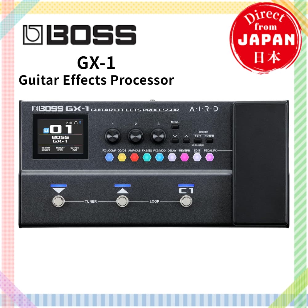 BOSS GX-1 Pedaleira Multi Efeitos para Guitarra Multi FX Amp Modeling Som de Alta Qualidade USB para Gravação Compacta Iniciante a Profissional