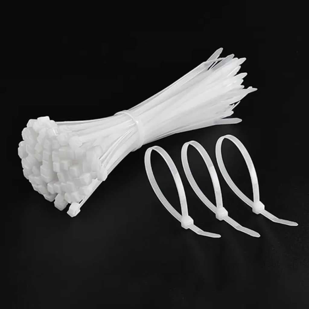 Abraçadeira Nylon  2,5 mm x 100mm Presilha Enforca Gato Alta Resistência Durabilidade Organização