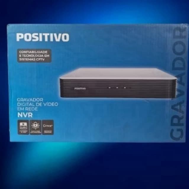 Gravador Digital NVR 8 Canais IP PoE Positivo NVR 10108-P para Câmeras de Segurança Full HD