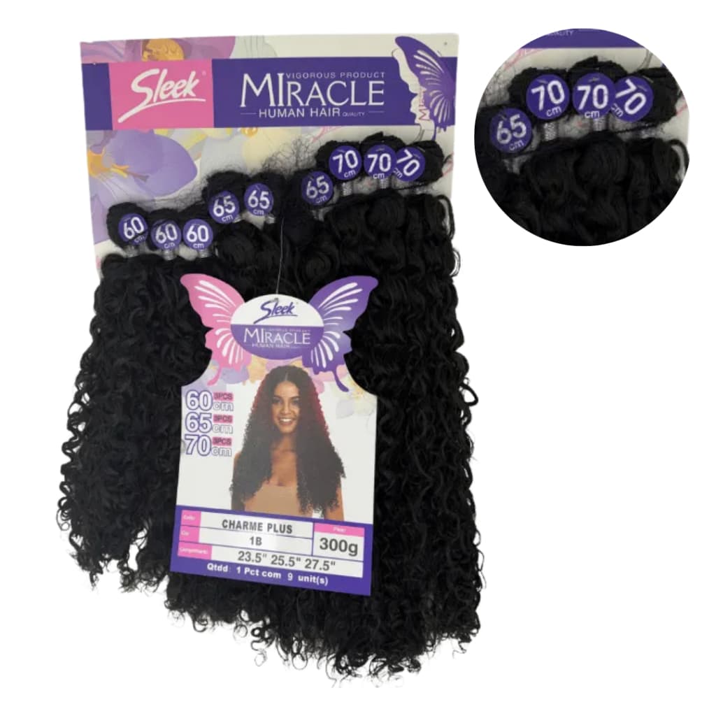 Cabelo Cacheado Na Tela 70cm Charme Plus Miracle 320g Idêntico ao Humano