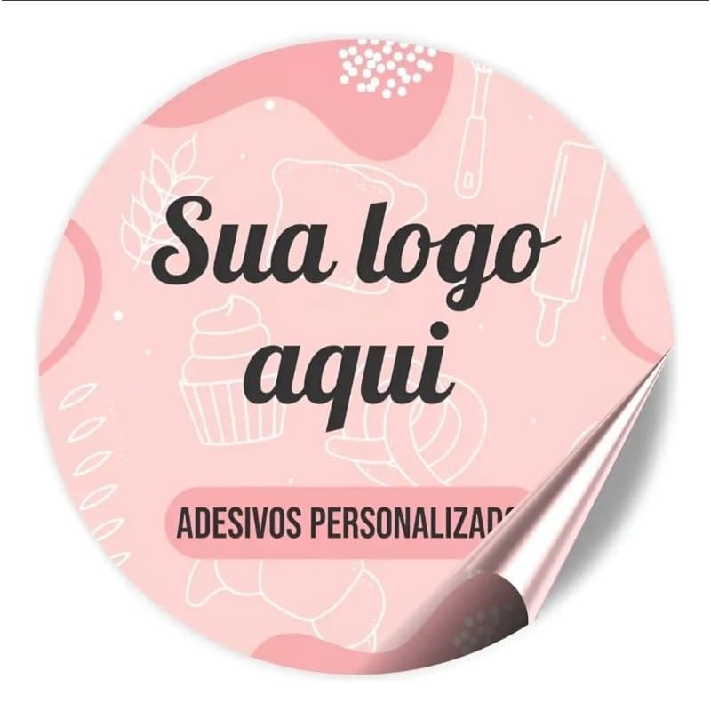 Adesivo de Vinil Personalizado 3x3 cm, 4x4cm 5x5 cm ou 6x6 cm - Durabilidade e Resistência à Água