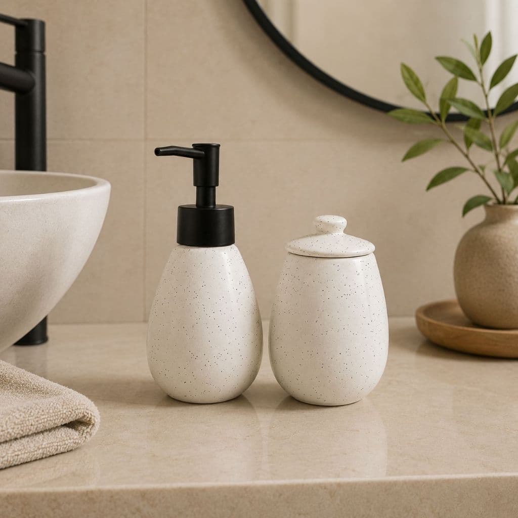 Conjunto 2 Peças para Banheiro de Cerâmica