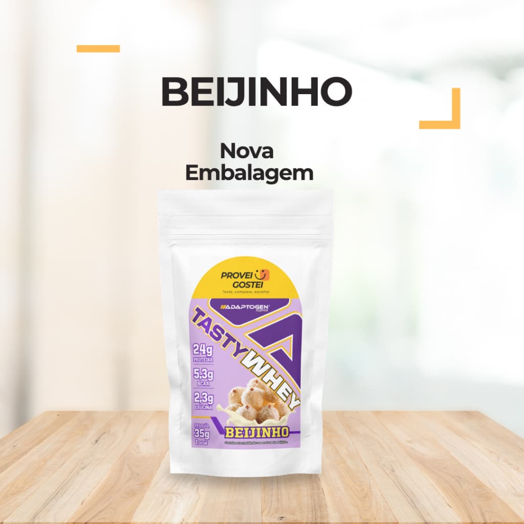 Tasty Whey 100% - Beijinho - DOSE  - 35g