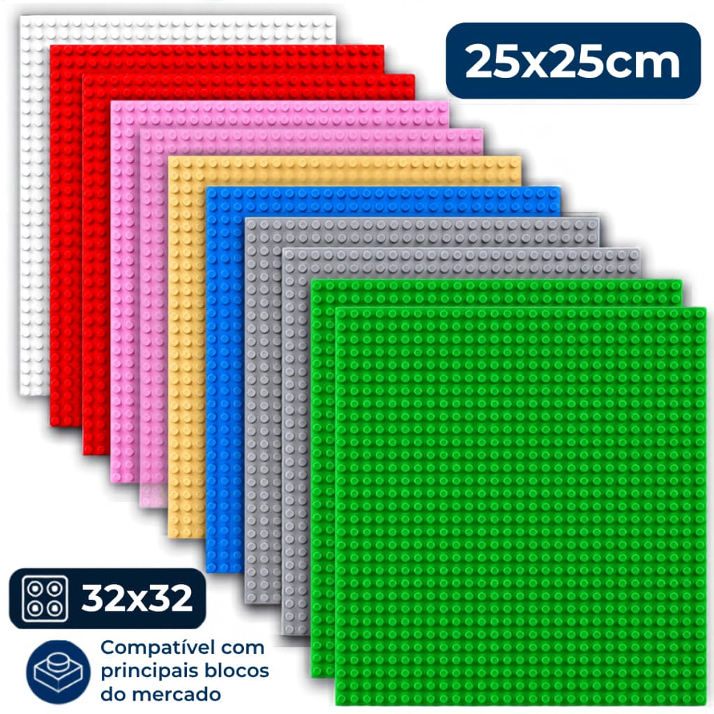 Base Blocos de Montar Peças Placa Clássica 32x32 Pontos de Construção Encaixar Brinquedo Compatível