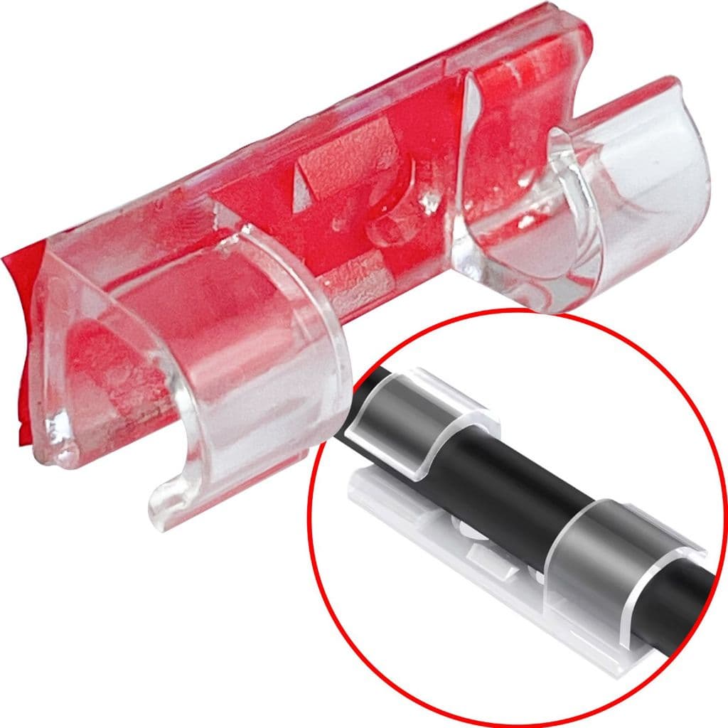 1000X CLIP ORGANIZADOR DE CABOS COM DUPLA FACE CLIP CABLE