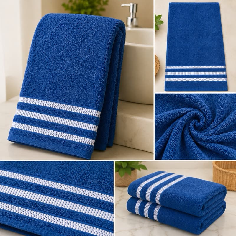 Toalha de Banho Premium 100% Algodão 0,75 x 1,60m Macia e Alta Absorção