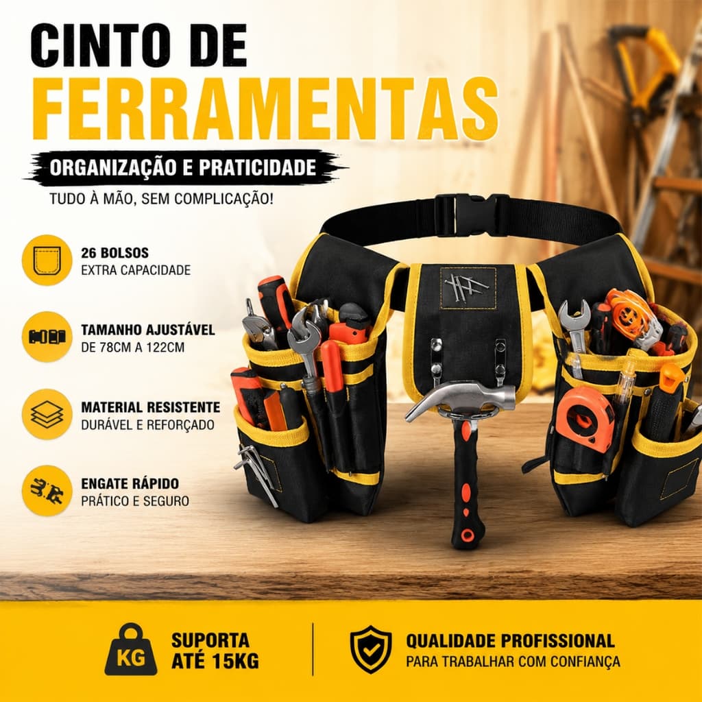 Bolsa De Ferramentas Para Eletricista, Bolso Multifuncional De Nylon De Reparo De Cinto