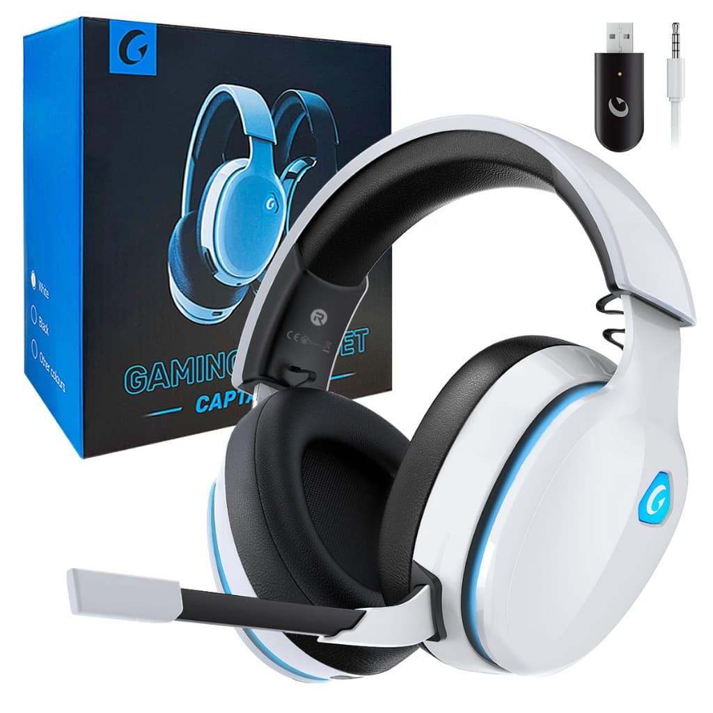 Fone de ouvido sem fio para jogos de três modos, adequado para PC/PS5/PS4/telefone/Switch/Xbox/Mac/bookmate Capitão 300