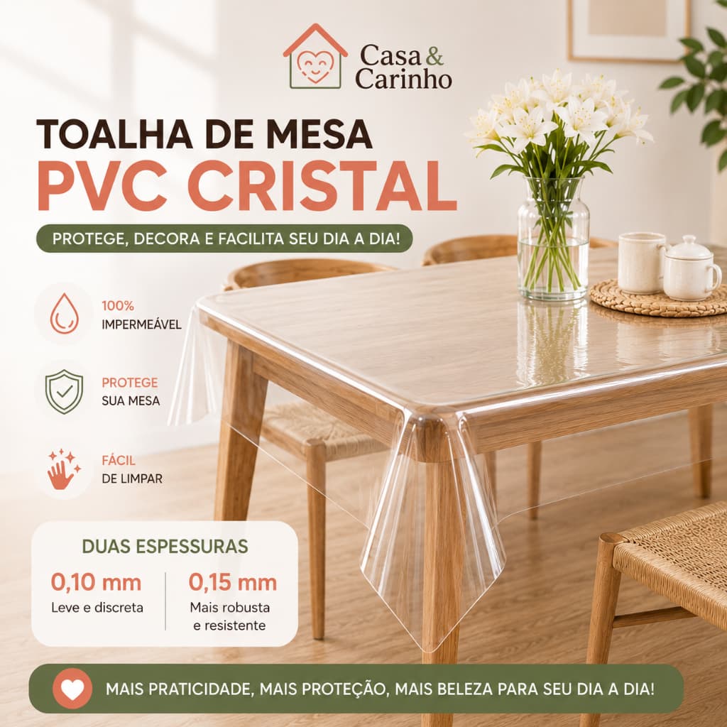 Toalha de Mesa de Plástico Térmica 4 6 8 e 10 Lugares Impermeável Quadrada