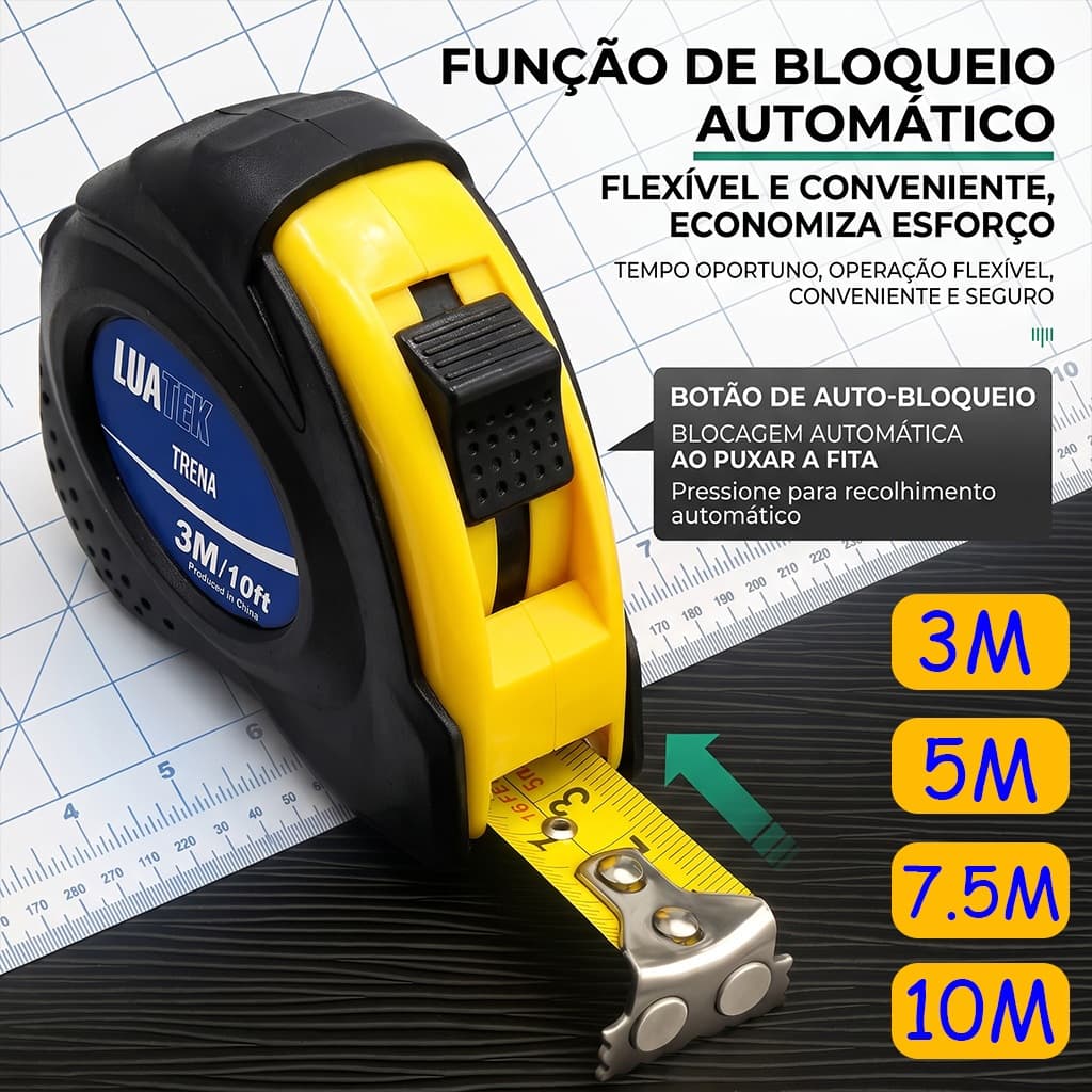 HKX Trenas De Alta Precisão Plástica Curta De Aço Medições Alta Precisão 3m/5m/7.5m/10m